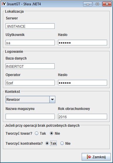 Konfiguracja modułu Insert Navireo - Sfera Konfiguracja modułu Insert Navireo - Sfera